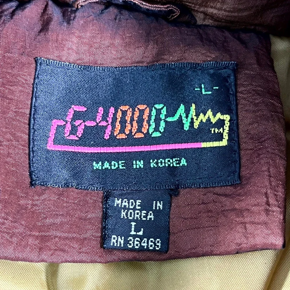 Vintage SkiWear G-4000 Windbreaker Jacket Mens Large Multicolor Colorblock Retro